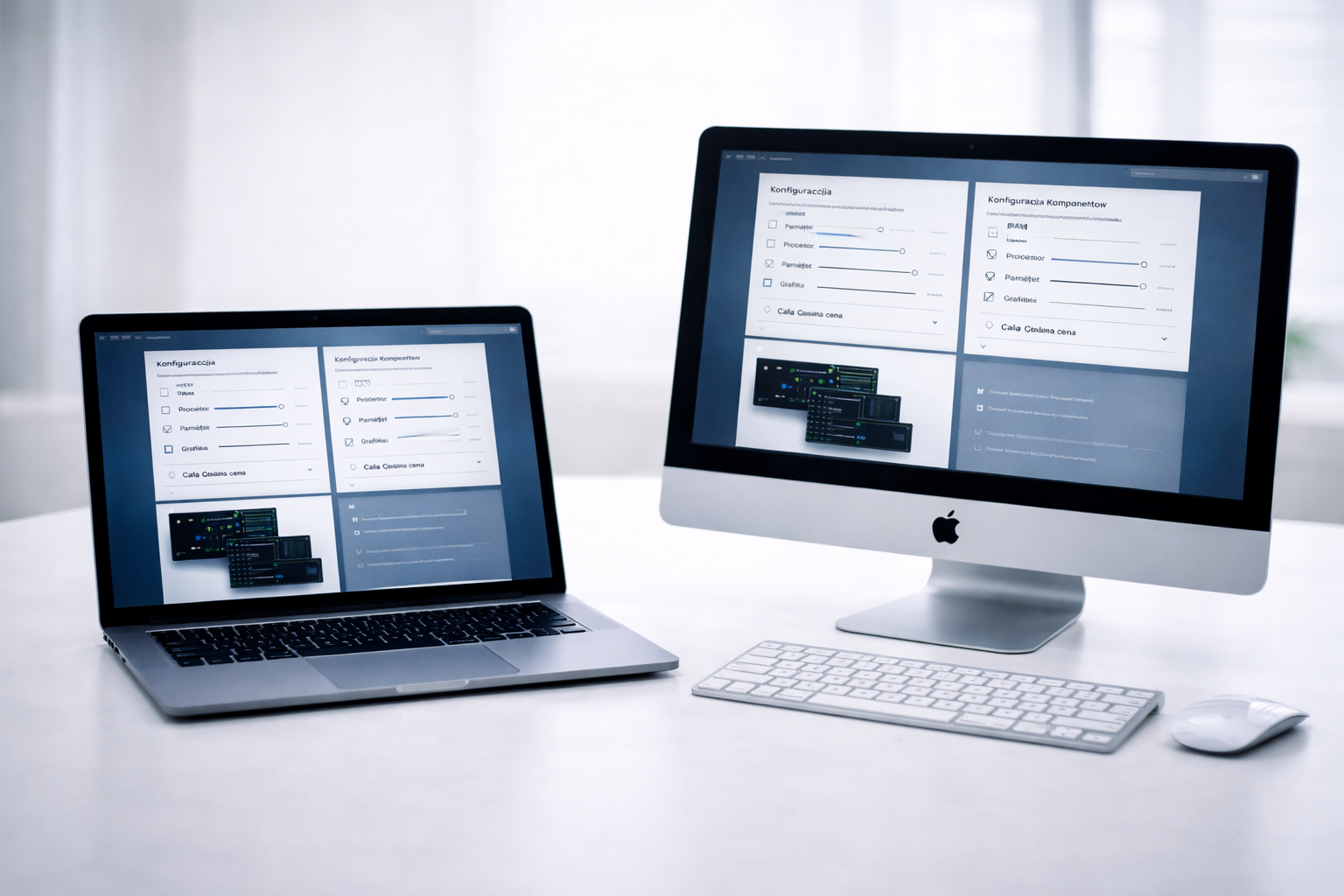 Podstawowe konfiguracje dla różnych zastosowań — od pracy biurowej po bardziej wymagające środowiska.