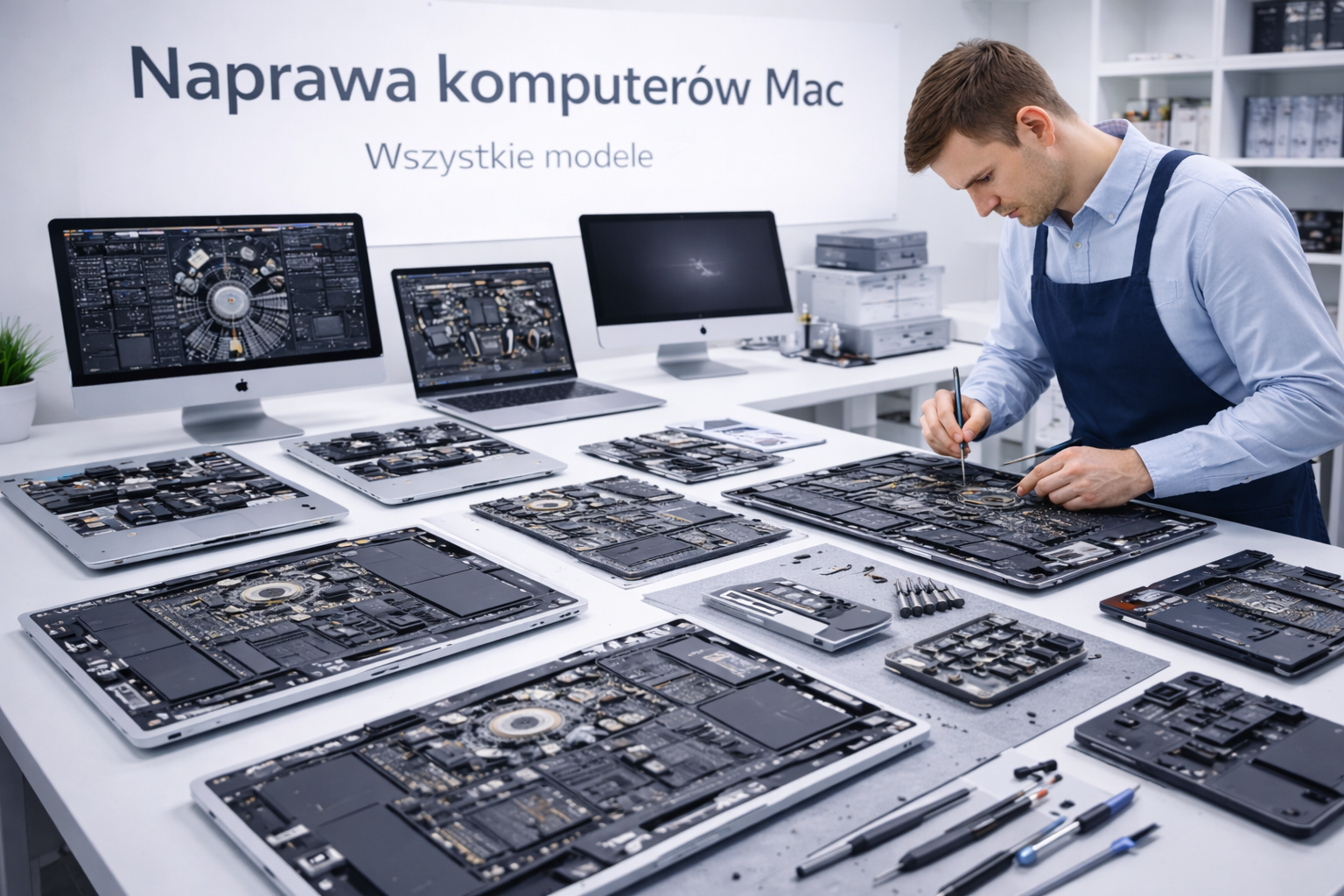 Naprawa MacBook Pro i Air, iMac, Mac mini, Mac Studio i Mac Pro